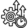 Settings and Clock Icon